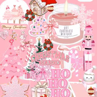 Warm Christmas collage wallpaper