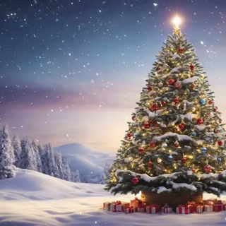 Cartoon Christmas laptop wallpaper