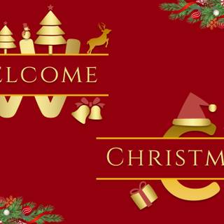 Christmas welcome wallpaper