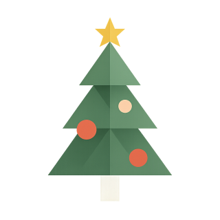 Simple Christmas trees wallpaper