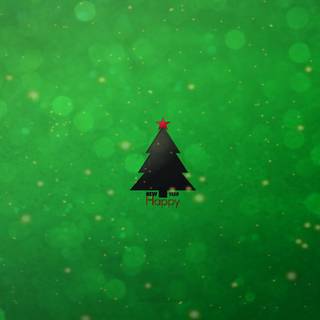 Simple Christmas trees wallpaper