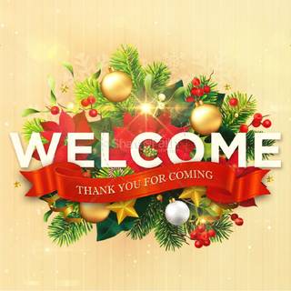 Christmas welcome wallpaper