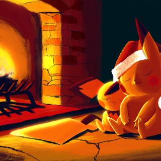 Pokémon Christmas 4k wallpaper