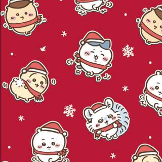 Christmas Chiikawa wallpaper