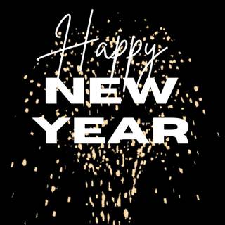 Black Happy New Year wallpaper