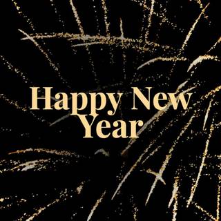 Black Happy New Year wallpaper