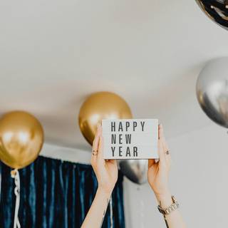 Simple Happy New Year wallpaper