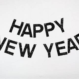 Black Happy New Year wallpaper