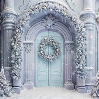 Christmas doors wallpaper