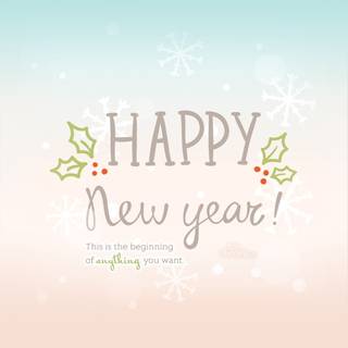 Simple Happy New Year wallpaper