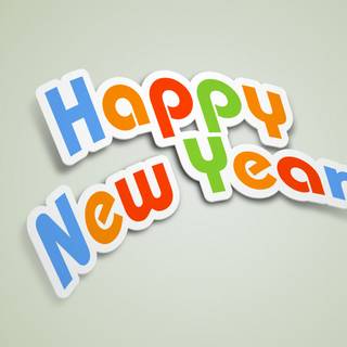 Simple Happy New Year wallpaper