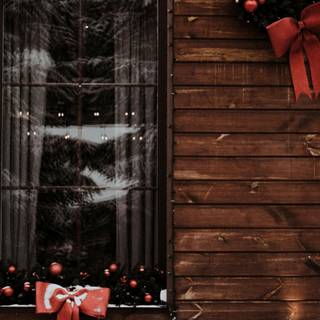 Christmas doors wallpaper