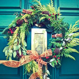 Christmas doors wallpaper