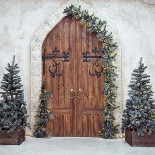 Christmas doors wallpaper
