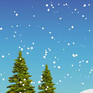 Xmas winter iPhone wallpaper