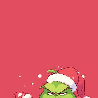 Christmas cute Grinch wallpaper