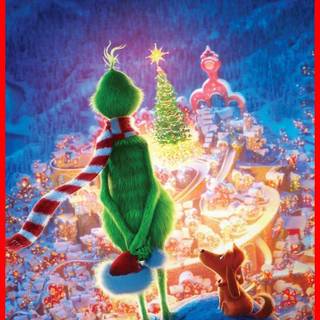 Christmas cute Grinch wallpaper