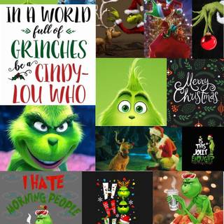 Christmas cute Grinch wallpaper