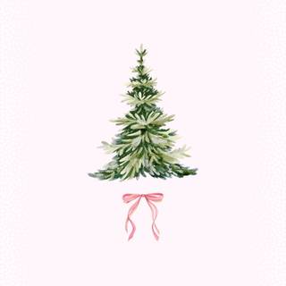 Christmas cute bows wallpaper