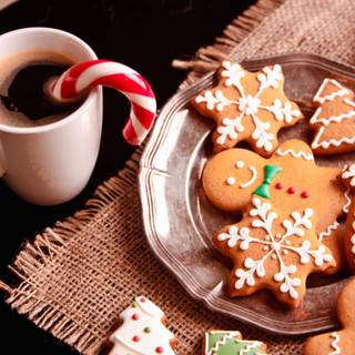 Christmas coffee laptop wallpaper