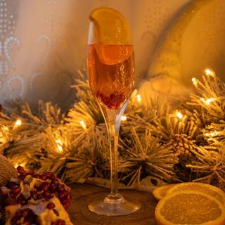 Christmas cocktail wallpaper