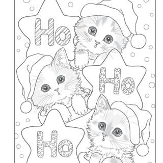 Christmas coloring book wallpaper
