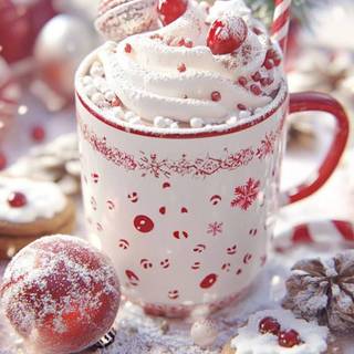 Christmas cocktail wallpaper