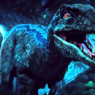 Blue dino Jurassic world wallpaper