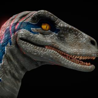 Blue dino Jurassic world wallpaper