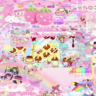 Kawaii pink Chromebook wallpaper