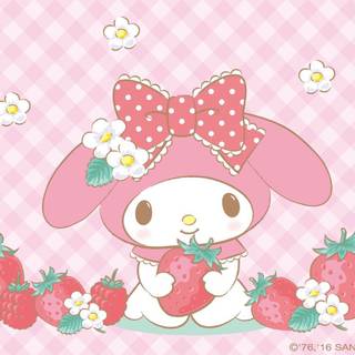 Kawaii pink Chromebook wallpaper