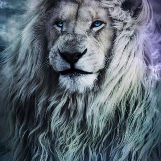 Magical spirit lion wallpaper