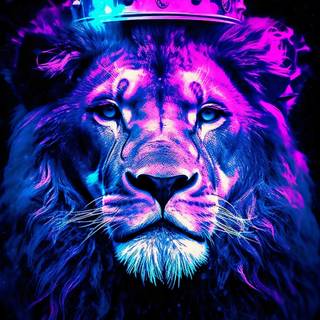 Magical spirit lion wallpaper