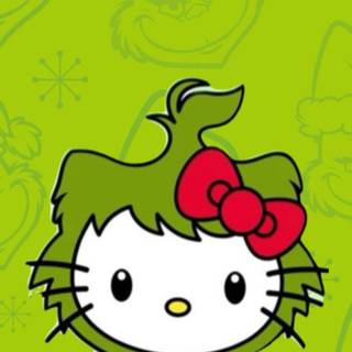 Grinch Hello Kitty wallpaper