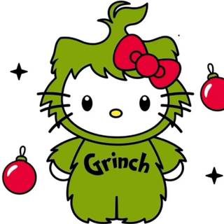 Grinch Hello Kitty wallpaper