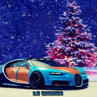 Christmas bugatti wallpaper