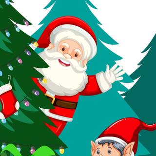 Santa's elf wallpaper