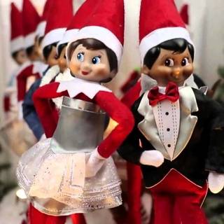 Santa's elf wallpaper