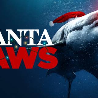 Santa Jaws wallpaper