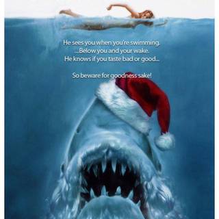 Santa Jaws wallpaper