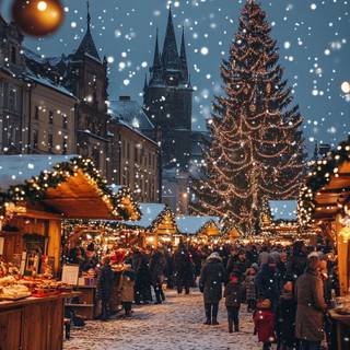 European Christmas wallpaper