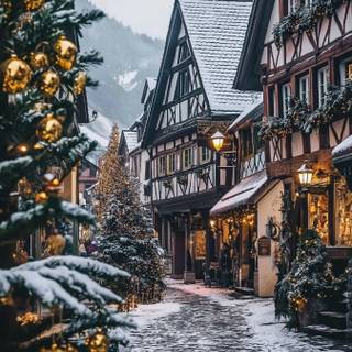 European Christmas wallpaper