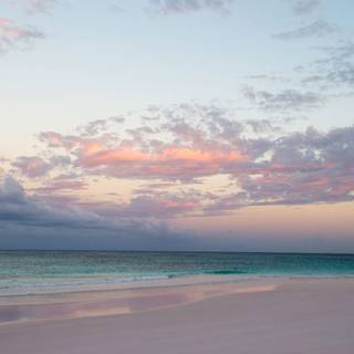 Pink sand beach wallpaper