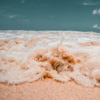 Pink sand beach wallpaper
