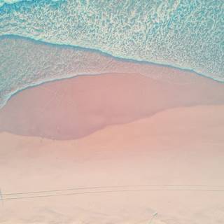 Pink sand beach wallpaper