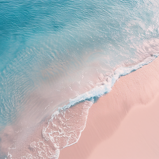Pink sand beach wallpaper