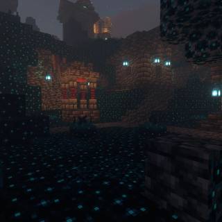 Minecraft ancient city wallpaper