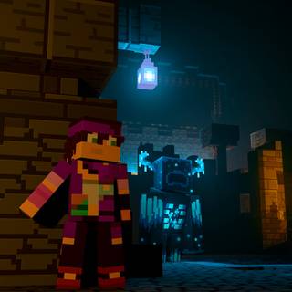 Minecraft ancient city wallpaper