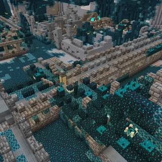 Minecraft ancient city wallpaper