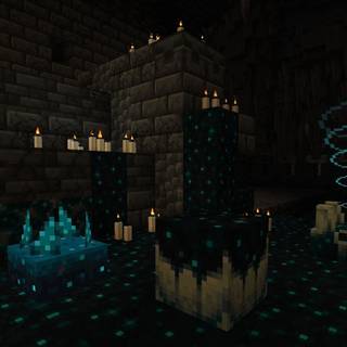 Minecraft ancient city wallpaper